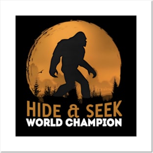 Bigfoot Hide and Seek Posters and Art